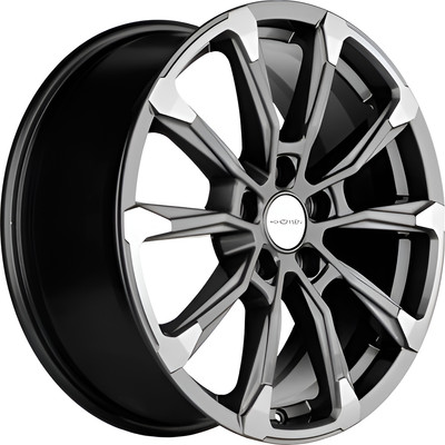 Литой диск Khomen KHW1808 K5/Santa Fe 18x7.5" 5x114.3мм DIA 67.1мм ET 50мм (Gray FP)
