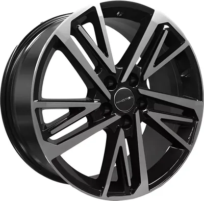 Литой диск Khomen KHW1815 A6/Q5 18x8" 5x112мм DIA 66.6мм ET 39мм Black FP
