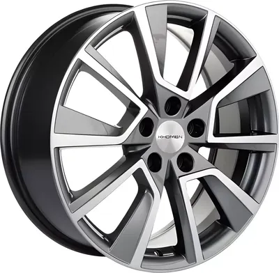 Литой диск Khomen KHW1802 Omoda C5 18x7" 5x108мм DIA 60.1мм ET 33мм (Gray FP)