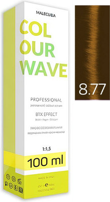 Крем-краска для волос Malecula Colour Wave тон 8.77 (100мл, светло-коричневый блондин)