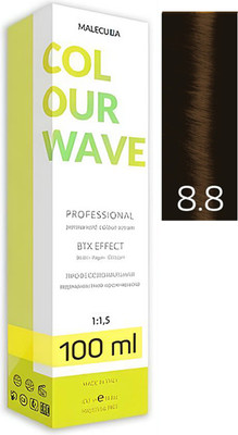 Крем-краска для волос Malecula Colour Wave тон 8.8 (100мл, холодный светло-коричневый блонд)