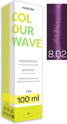 Крем-краска для волос Malecula Colour Wave тон 8.02 (100мл, светлый фиолетовый блонд)