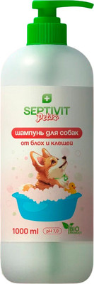 Шампунь от блох Septivit Pets от блох и клещей (1л)
