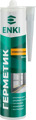 Герметик силиконовый Enki Универсальный 28SUW (280мл, белый)