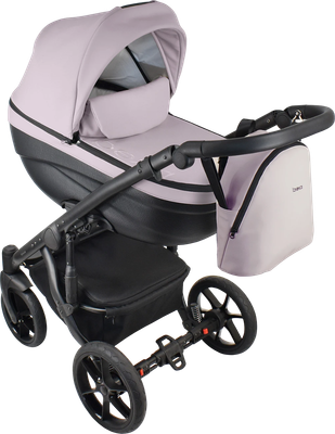 Детская универсальная коляска Bexa Ideal Eco 2в1 (IE 07, черный/пудра кожа)
