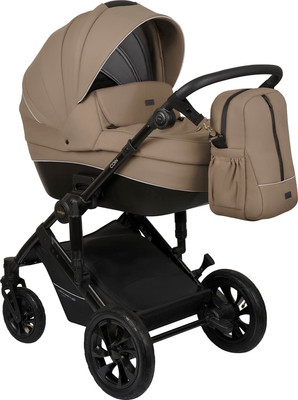 Детская универсальная коляска INDIGO Coin 3в1 (темно-бежевый)