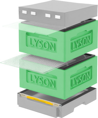 Улей Lyson Рута На 12 Рамок / KR122GG (зеленый/серый)