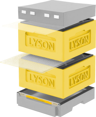 Улей Lyson Рута На 12 Рамок / KR122YG (желтый/серый)