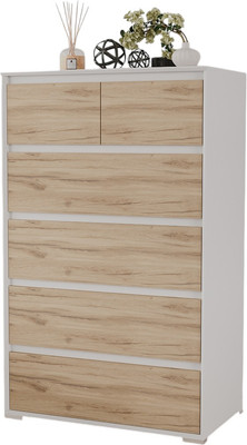 Комод Рэйгрупп Aleksa РГ-05-ВЕ ARG-5-ВЕ (белый премиум/дуб элисон)