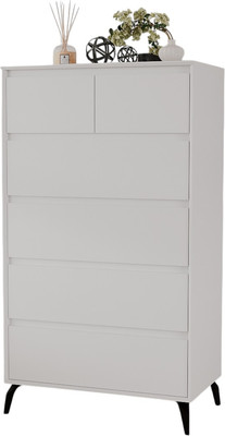 Комод Рэйгрупп Aleksa РГ-05-ВВС ARG-5-ВВС (белый премиум/белый премиум/черный)