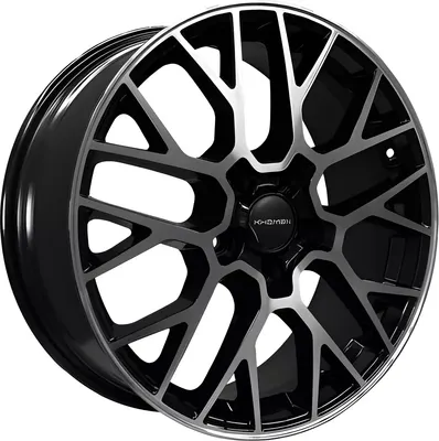 Литой диск Khomen KHW1818 Geely Atlas/Changan 18x7" 5x114.3мм DIA 60.1мм ET 45мм (Black FP)
