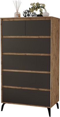 Комод Рэйгрупп Aleksa РГ-05-WKС ARG-5-WKС  (дуб веллингтон/кобальт/черный)