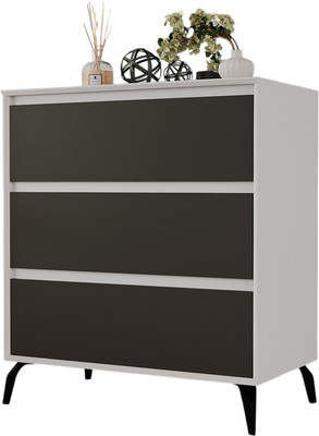 Комод Рэйгрупп Aleksa РГ-03-ВКС ARG-3-ВКС (белый премиум/кобальт/черный)