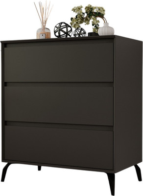 Комод Рэйгрупп Aleksa РГ-03-WWС ARG-3-WWС (дуб веллингтон/дуб веллингтон/черный)