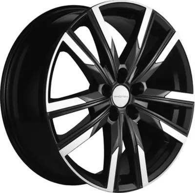 Литой диск Khomen KHW1905 Chery Tiggo 7 Pro 19x7.5" 5x108мм DIA 60.1мм ET 33мм (Black FP)