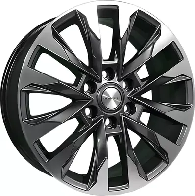 Литой диск Khomen KHW2010 Mohave 20x8" 6x114.3мм DIA 67.1мм ET 40мм (Gray FP)