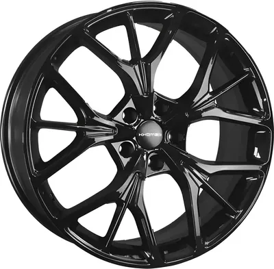 Литой диск Khomen KHW2012 FAW Bestune T99 20x8" 5x114.3мм DIA 67.1мм ET 45мм (Black)