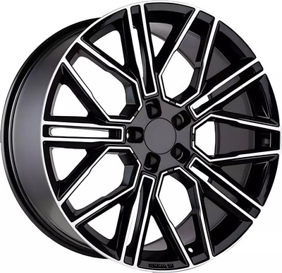Литой диск Khomen KHW2101 Cayenne 21x9.5" 5x130мм DIA 71.6мм ET 46мм (Black FP)