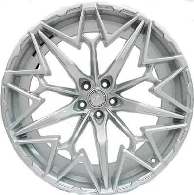 Литой диск Khomen ZEUS 2202 X5/X6/X7/Cullinan 22x10" 5x112мм DIA 66.6мм ET 30мм (Brilliant Silver )