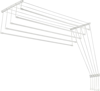 Сушилка для белья Sundays Home Потолочная 5 прутьев 110см (алюминий/белый)