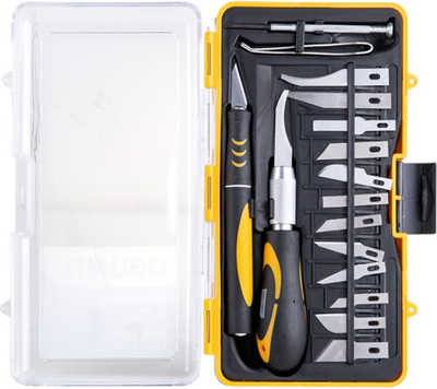 Нож строительный Deli Со сменными насадками / DL-DP1 (16шт)