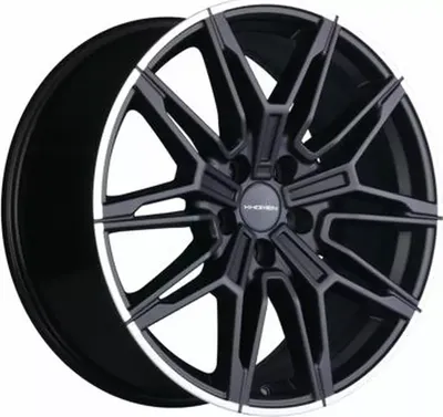 Литой диск Khomen KHW1904 3/4/5/6 Series 19x8.5" 5x120мм DIA 72.6мм ET 30мм (Black Matt MR)