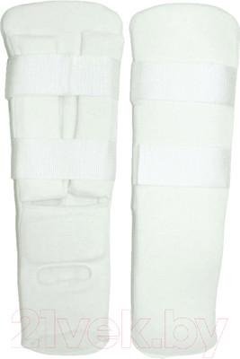 Защита голень-стопа для единоборств ZEZ Sport J784-L (белый)