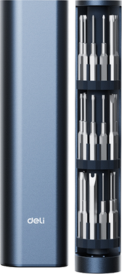 Отвертка Deli С битами / DL241034 (34пр)