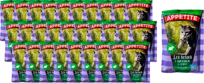 Влажный корм для кошек APPETITE Кролик в соусе (30x85г)