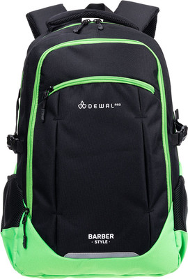 Рюкзак для парикмахерских инструментов Dewal Barber Style / GP18016 (черный/зеленый)