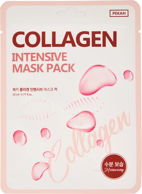 Маска для лица тканевая Pekah Collagen Intensive Mask Pack (23мл)