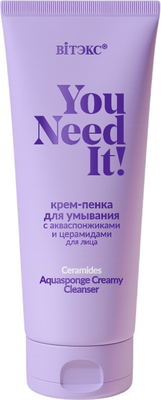 Пенка для умывания Витэкс You Need It! с акваспонжиками и церамидами (200мл)