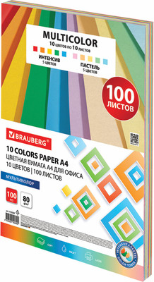 Бумага Brauberg 115350 (10цв)