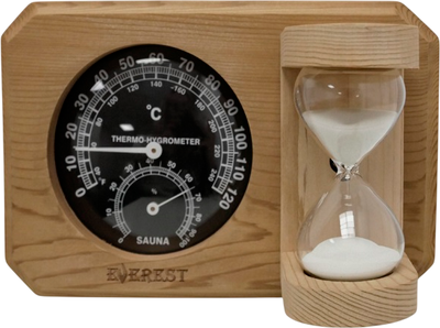 Термогигрометр для бани Everest TG-08 (черный)