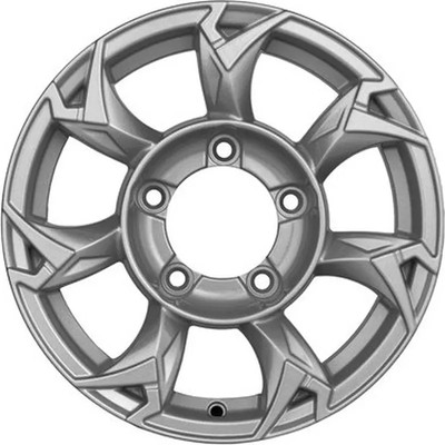 Литой диск Khomen KHW1505 Jimny 15x5.5" 5x139.7мм DIA 108.1мм ET 5мм F-Silver