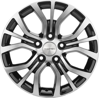 Литой диск Khomen KHW1608 Chery Tiggo 3/Pro 16x6.5" 5x108мм DIA 60.1мм ET 45мм (Black FP)