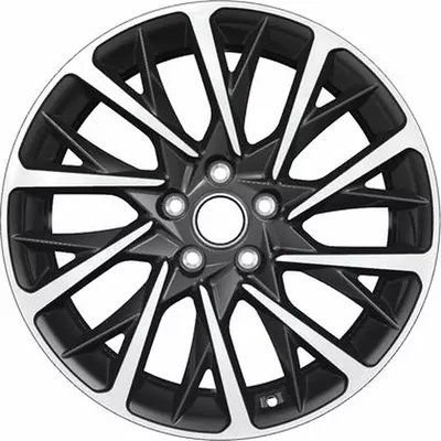 Литой диск Khomen KHW1804 Kodiaq/Tiguan 18x7.5" 5x112мм DIA 57.1мм ET 43мм (Black FP)