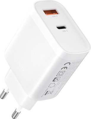 Адаптер питания сетевой XO L116 PD30WQC18W 1USB-C+1USB-A