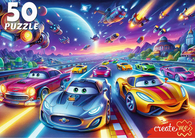 Пазл РЫЖИЙ КОТ Крутой вираж в космосе / УК50-0215 (50эл)