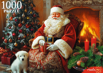 Пазл РЫЖИЙ КОТ Вечер у камина / П1000-7630 (1000эл)