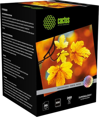 Фотобумага Cactus Prof CS-HGA6260500