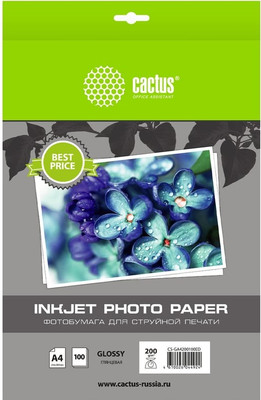 Фотобумага Cactus CS-GA4200100ED