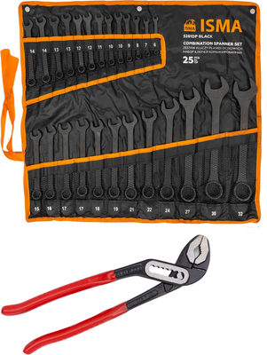 Набор ключей ISMA ISMA-5261DP+1 Black / 63597