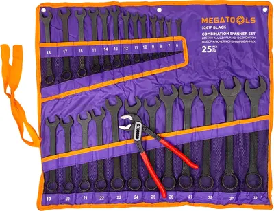 Набор ключей Megatools MT-5261P+1 Black / 63606