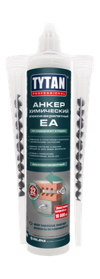 Химический анкер Tytan Professional Двухкомпонентный эпокси-акрилатный ЕА 300 / 11009 (300мл)