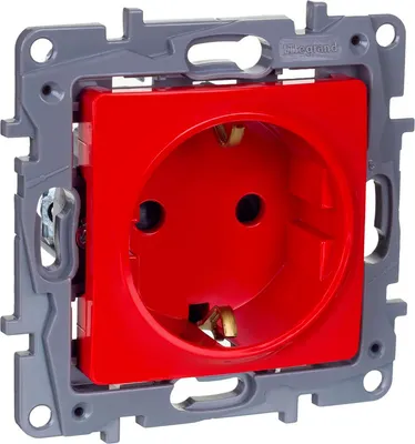 Розетка Legrand Etika 672722 (красный)
