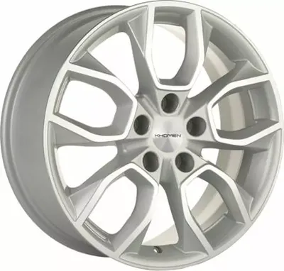Литой диск Khomen KHW1713 Tucson 17x7" 5x114.3мм DIA 67.1мм ET 51мм (F-Silver FP)