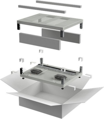 Крыша и основание для электромонтажного шкафа ITK Linea E / LE35-XXX68-X (серый)