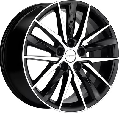Литой диск Khomen KHW1807 Passat 18x8" 5x112мм DIA 57.1мм ET 48мм (Black FP)