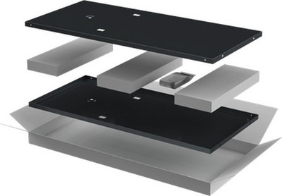 Комплект панелей для щита ITK Linea N / LN05-47UX8-X (черный)